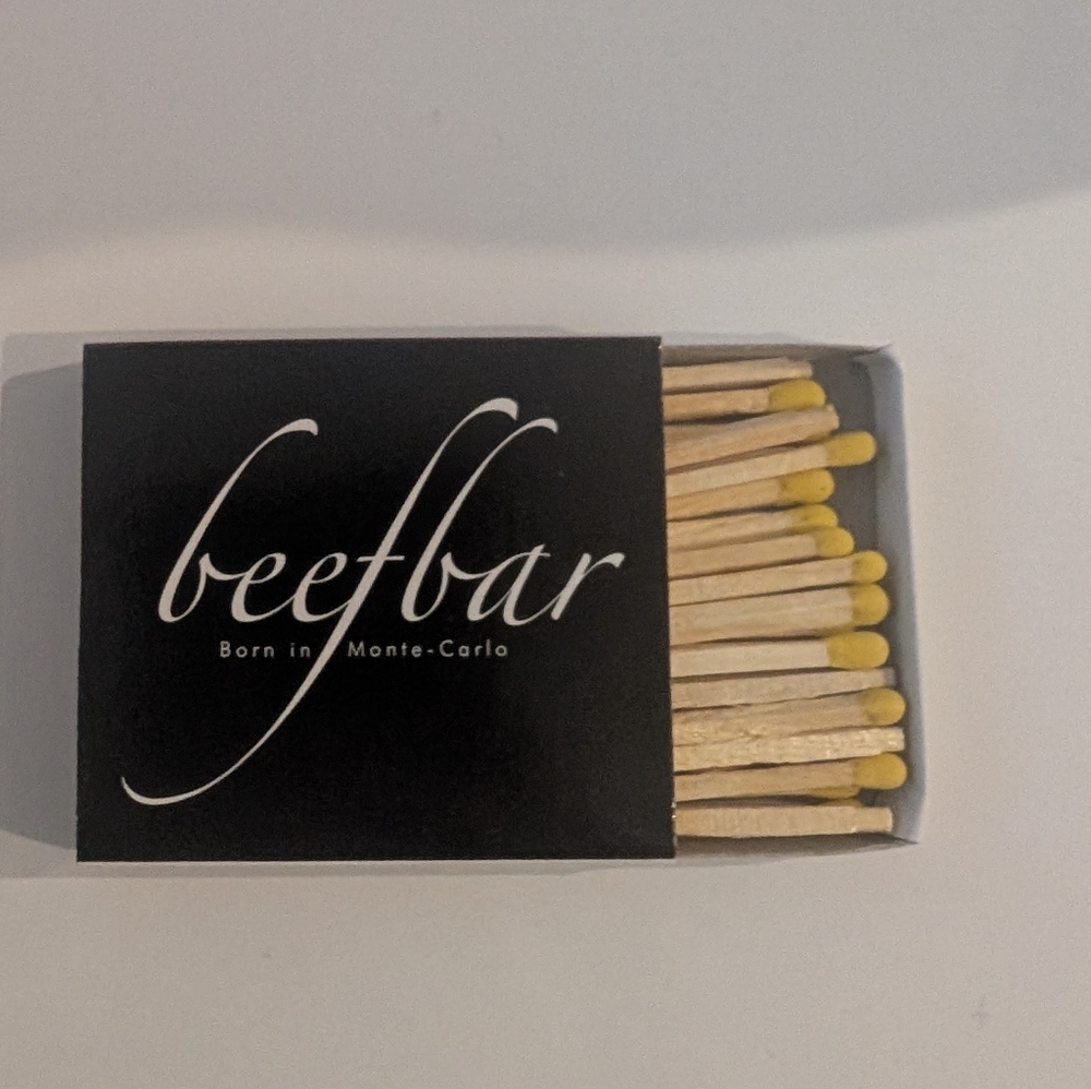 NYC Restaurant Beefbar Matchbox New